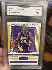 2019 Panini Contenders Kobe Bryant Winning Ticket GMA 10 Lakers