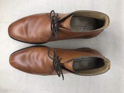 Jack Erwin Wingtip Chukka Boots Mens Size 9 Brown Leather Lace Up Business Dress Jack Erwin Chukka Boots Brown Leather Lace Up Size 9.5 | eBay main image 3