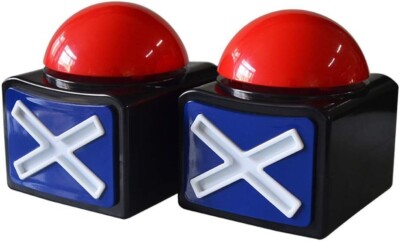 Game Answer Buzzer 2 Pcs Alarm Sound Play Button With Light Trivia Quiz Got For