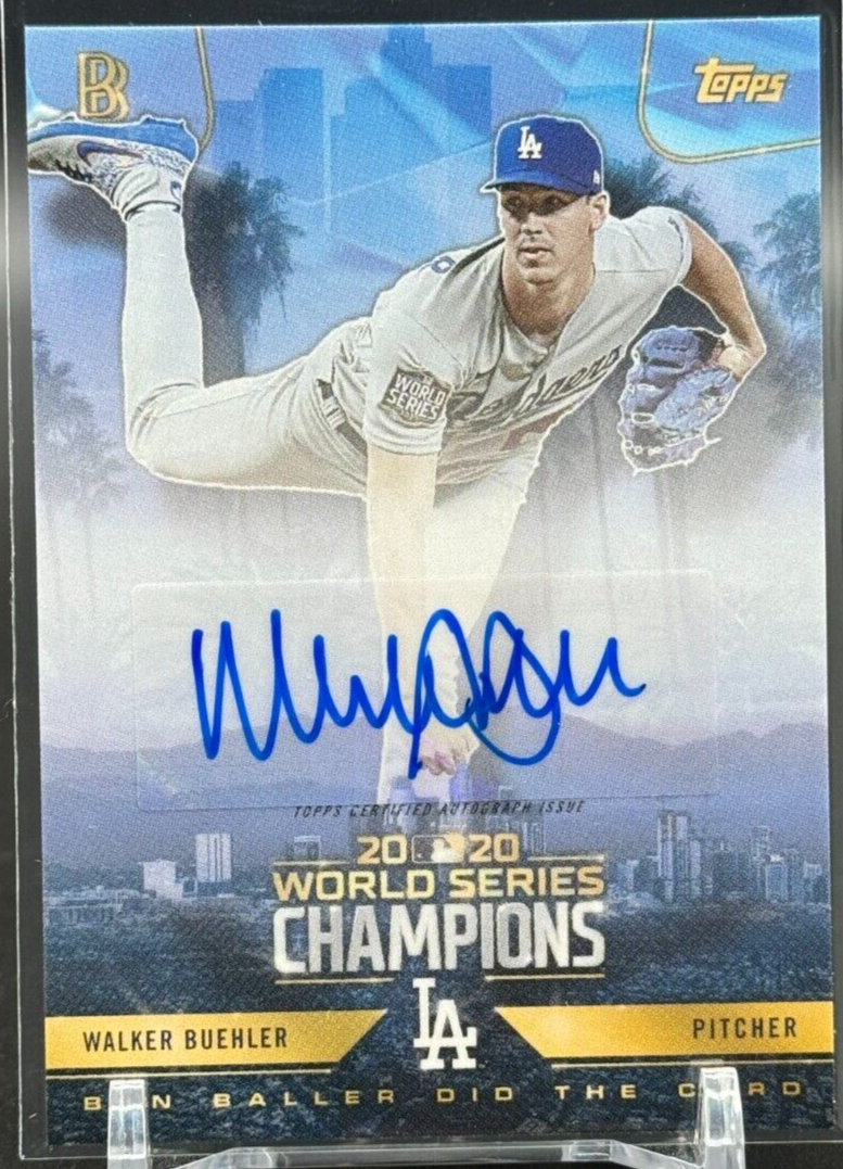 2020 Topps X Ben Baller Dodgers World Series Champions Set Walker