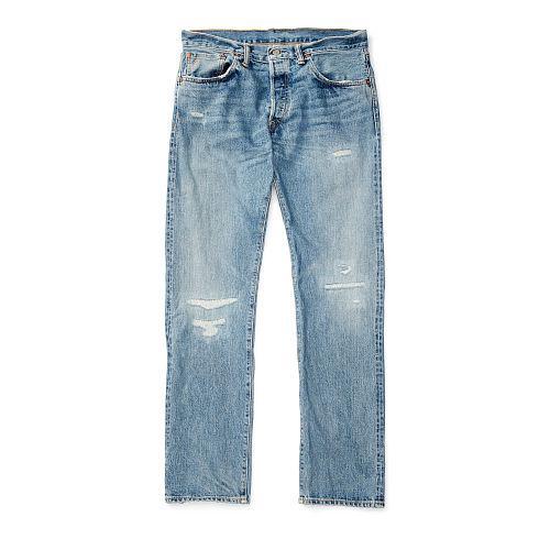RRL Low Straight Selvage Jeans men double rl Springdale Wash,new