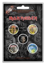 IRON MAIDEN BUTTONSET BADGES SET ANSTECKERSET # 1 KILLERS PINS