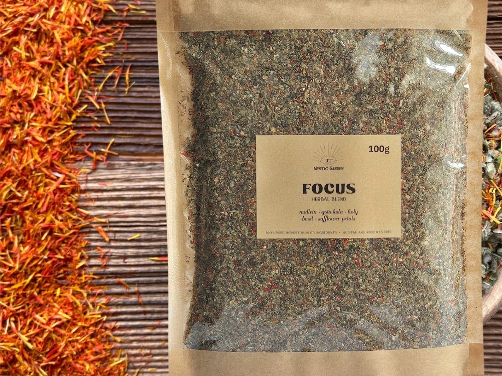FOCUS • pre-ground herbal blend • herbal tea • with safflower petals [25g-100g]