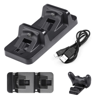For PlayStation PS4 USB 2 Charging Station Dock for Sony PS4/PS4 Slim /PS4 Pro
