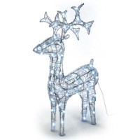 Rentier Acryl 120 Led Weiß Weihnachtsbeleuchtung Weihnachten Figur 100 Cm Xmas