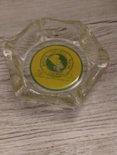 Bucks County Bank And Trust Company Advertising Glass Ashtray