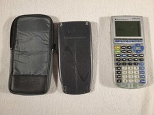 TI-83 Plus Clear Silver Edition Graphing Calculator and Cover - Parts or Repair