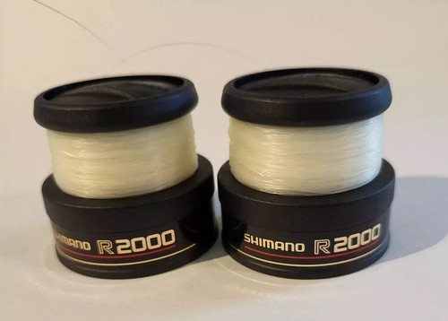 Set of 2 Fishing Reel Spools Shimano R2000 Summertime Fish Outdoor ...