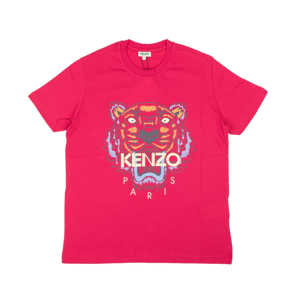 Kenzo Paris Pink Classic Tiger Short Sleeve T-Shirt