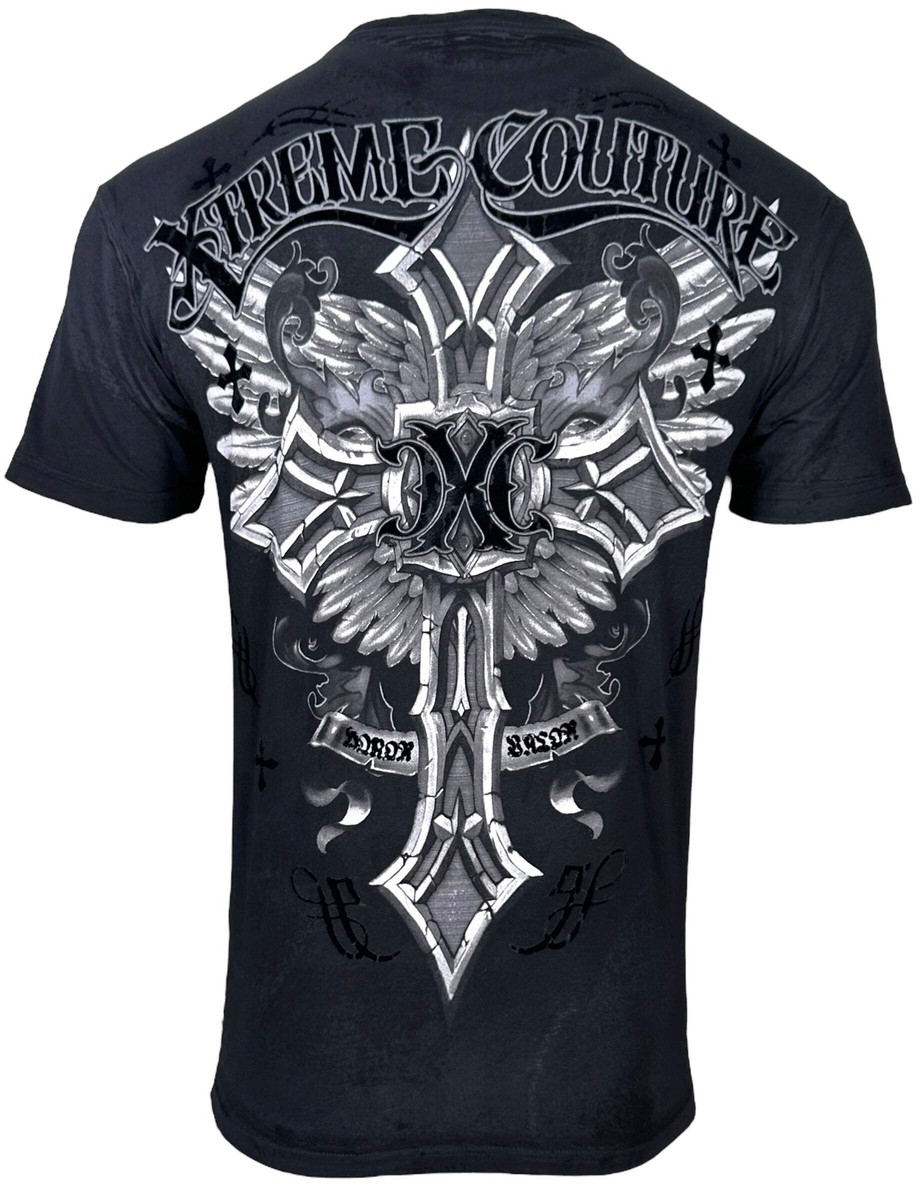 Xtreme Couture by Affliction Men's T-Shirt Brigadier Biker Cross