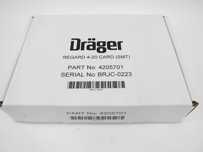 NEW Drager 4205701 Regard 4-20 Card SMT 