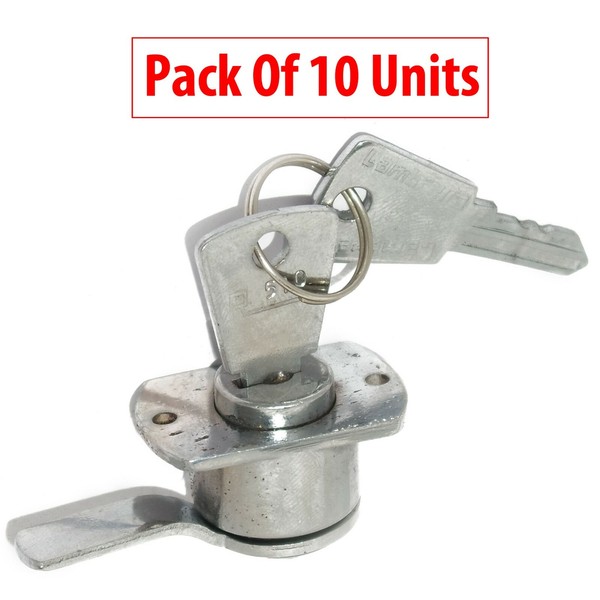 Lambretta Li 150 Serie 2 Modell Werkzeug Box Schloss Mit SchlüSsel Set 10 Units-image