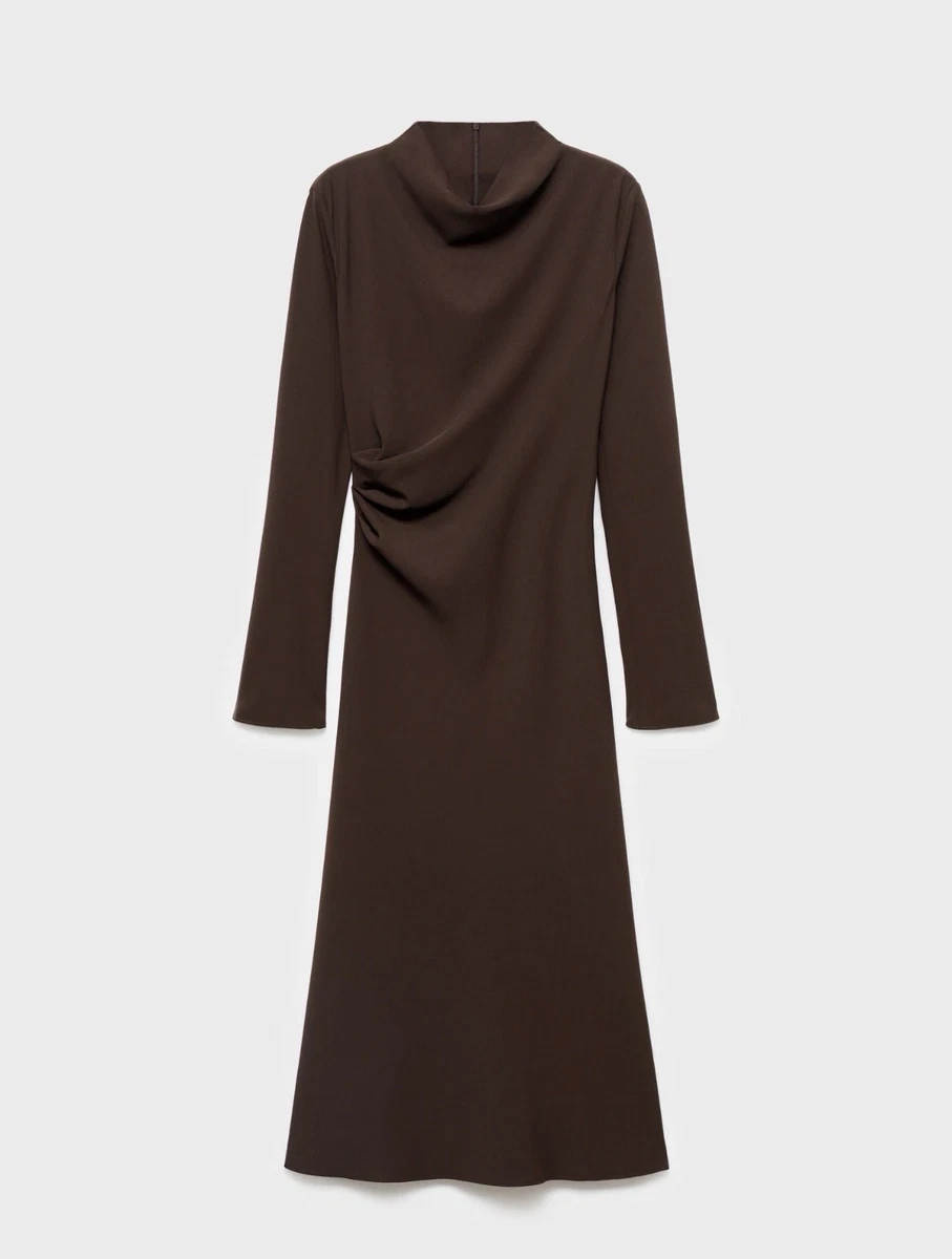 brown mango dress Mirai Maxi Dress Brown Stripe main image 0