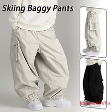 Unisex Skiing Baggy Pants Warm Loose Skying Ski Sports Trousers Hip Hop Pants