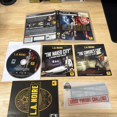 L.A. NOIRE PS3 SONY PLAYSTATION 3 COMPLETE W/ INSERTS & FILM STRIPS ROCKSTAR