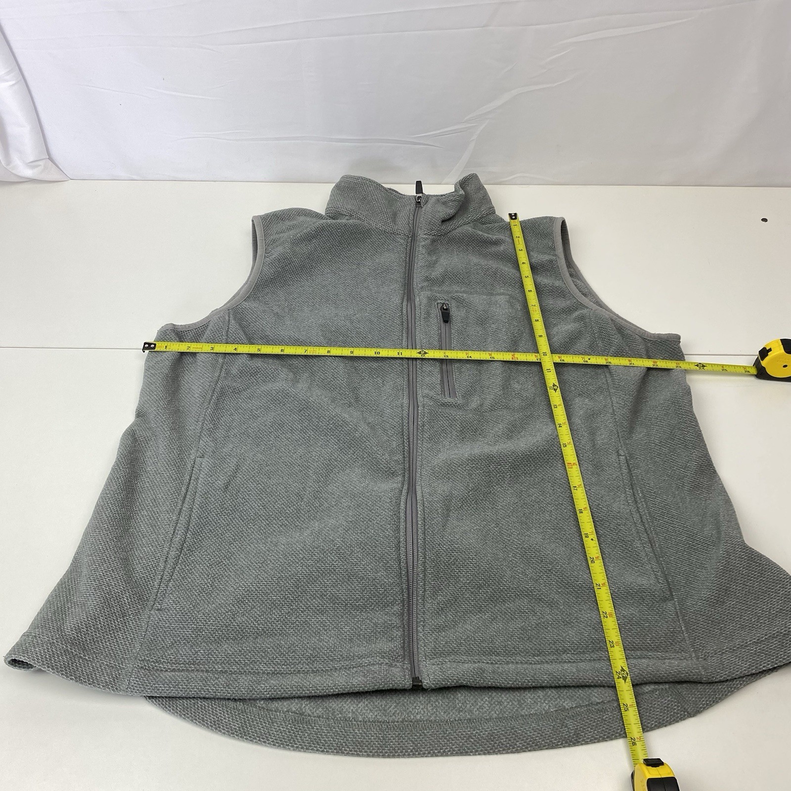 Duluth Womans 1X Solid Gray Full Zip Pockets Mock… - image 2