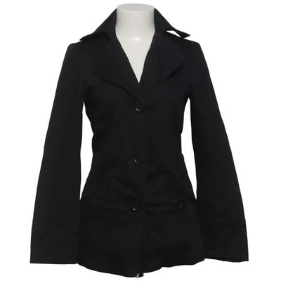 VILA Clothes, Jacke, Damen, Größe: M, Schwarz, Baumwolle/Elasthan/Polyester #U3I