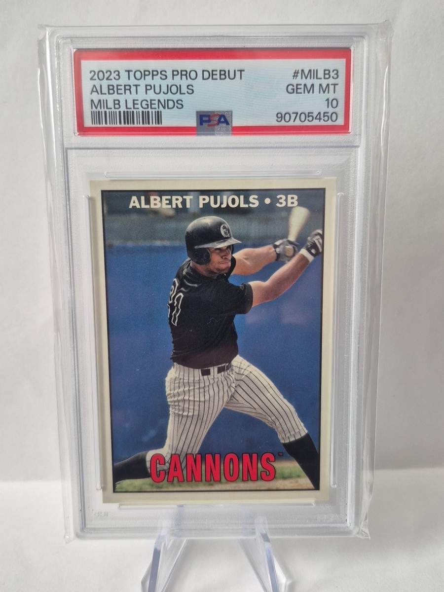 2023 Topps Pro Debut Albert Pujols MiLB Legends #MiLB3 PSA 10 Gem 