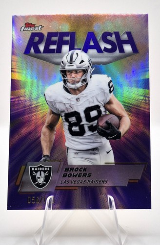 2025 Topps Finest Brock Bowers Reflash Refractor 56/125