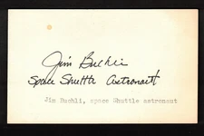 Astronaut Autograph Jim Buchli Four Space Shuttle Flights OV257