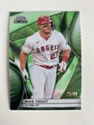 2025 Topps Chrome Black - Mike Trout #5 Green Refractor /99