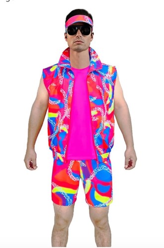 80s Ken Workout Costume Outfits Tank T