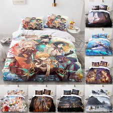 3D Cartoon Genshin Impact Series Digital Printing Bedspread Pillowcase Bedding