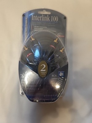 Monster Cable Interlink 100 Audio Interconnect Cable 2 Meters Brand New Sealed