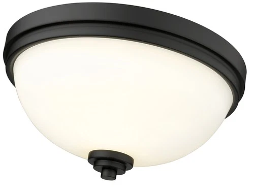 Z-Lite 443F2 Bronze Ashton 2-Light 13"W Flush Mount Bowl Ceiling Fixture - Picture 3 of 7