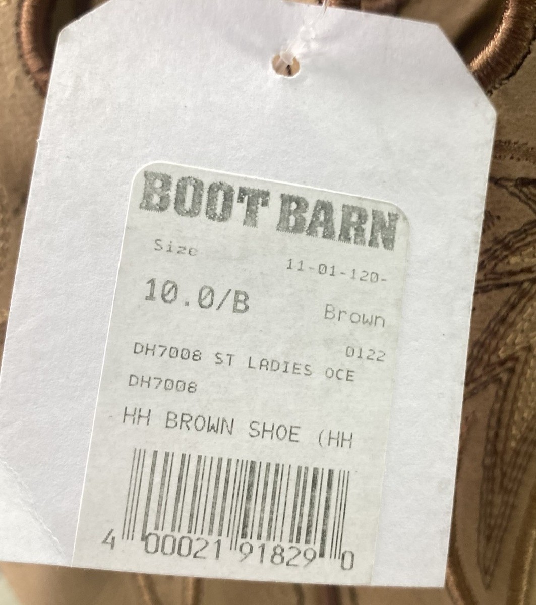 Double H Womens Oceans Leather Brown Cowgirl Work Boots DH 7008