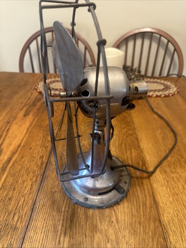 Rare WORKING Antique fan Fitzgerald Star Rite nickel chrome finish Vintage Fan - Picture 15 of 24