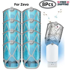 New 8PCS Flying Insect Trap Refills Compatible for ZEVO, Indoor Fruit Fly Refill