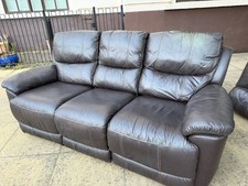 Delivery Available Leather Sofa Recliners 3 and 2 Seater