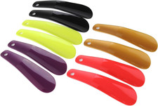 10Pcs Plastic Shoe Horn 6.3" Travel Shoe Horn for Men, Women and Kids Random Col