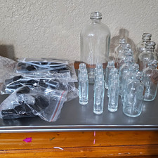 Clear Glass Essential Oil Dropper Bottles Set...
