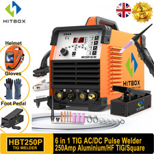 HITBOX 6in1 AC/DC TIG Welder 200Amp 240V IGBT TIG MMA Welding Set For UK DIYers