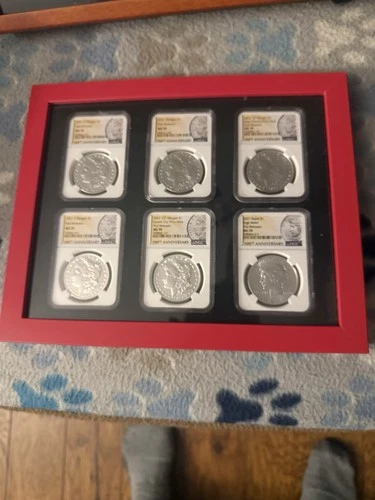2021 Morgan & Peace Dollar 6 Coin Set MS 70