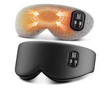 Cordless Heated Eye Mask for Eye Fatigue Dry Eyes Improved Sleep 4 Temp Black