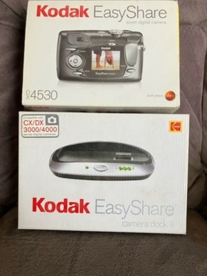 Kodak EasyShare Digital Camera DX4530 & Dock both  in boxes NO CORD BUT USES AA