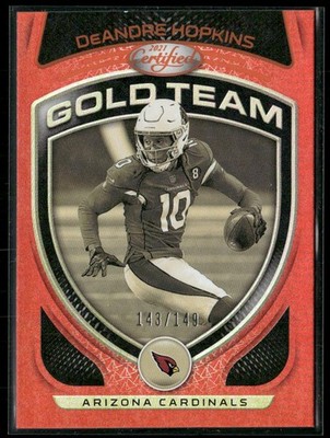 2021 Panini Certified DeAndre Hopkins #GT-11 Gold Team Orange /149 Cardinals