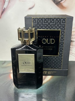 NIB Perry Ellis OUD BLACK VANILLA ABSOLUTE Eau De Parfum