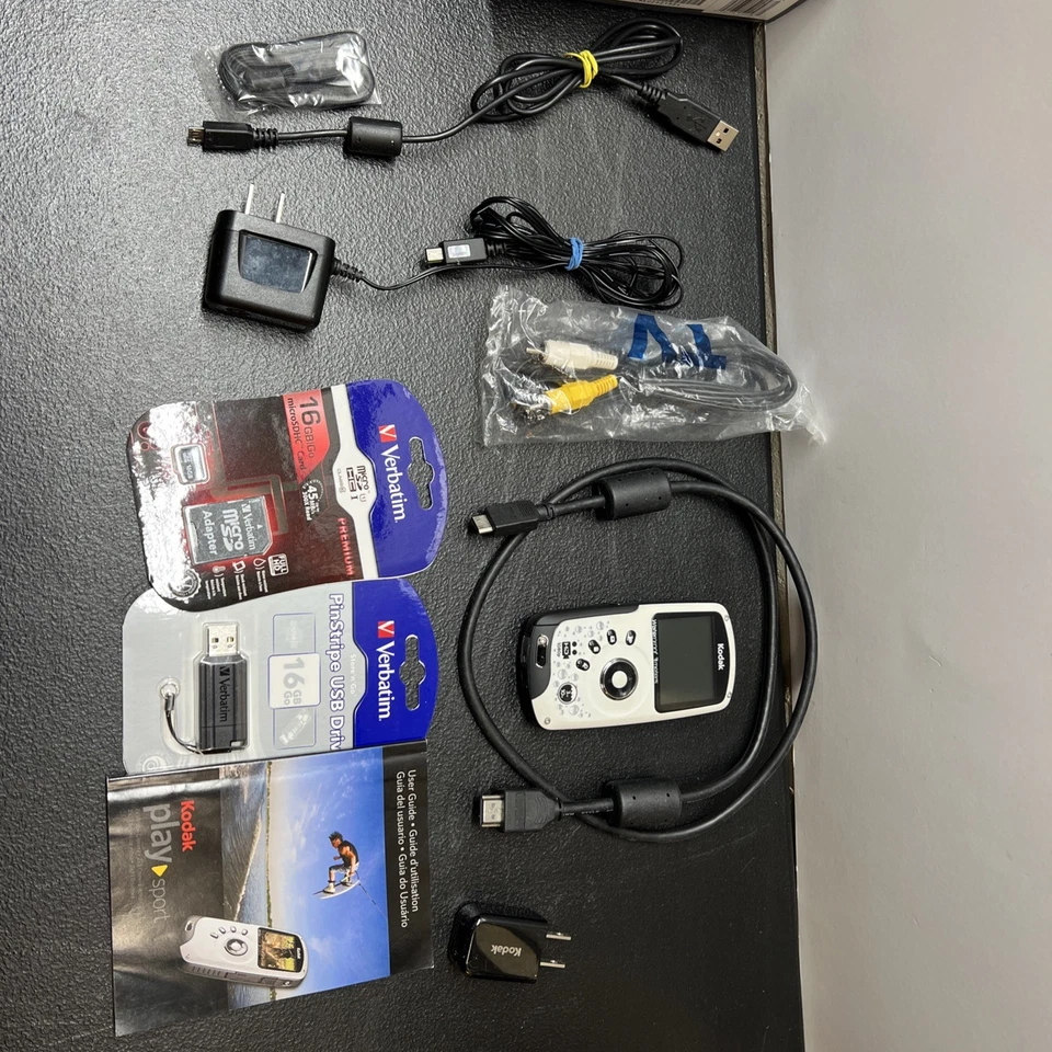 Videocámara Kodak Play Sport ZX3 impermeable cámara de acción bolsillo HD 1080P digital- Foto 3 de 4