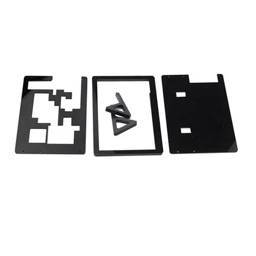 Acrylic 7" LCD Screen Front & Back Shell + Base + Screws For Raspberry Pi 2 B ww