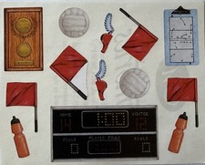 VOLLEYBALL Stickers 13pc Creative Memories  Sport  Game  Score  Flags  Card Making  