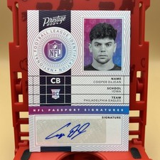 2024 Panini Prestige Cooper DeJean NFL Passport Signatures Rookie Auto #NPS-CDN