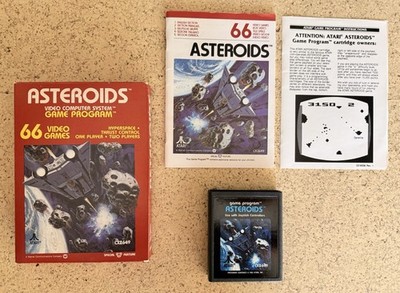 Atari 2600 Spiel   Asteroids   in OVP NTSC getestet