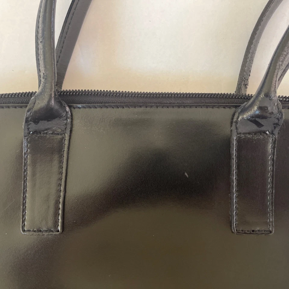 Furla Black Leather Shoulder Satchel Bag Vintage - Image 3 of 4