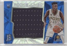 2015 Panini Spectra Rookie Jumbo Jerseys Silver Prizm 48/49 Myles Turner #21 0af