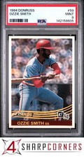 1984 DONRUSS #59 OZZIE SMITH CARDINALS HOF PSA 9