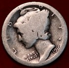 1916-S San Francisco Mint Silver Mercury Dime — photo 1